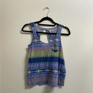 American Eagle Aztec Print Cutout Tank Top XS